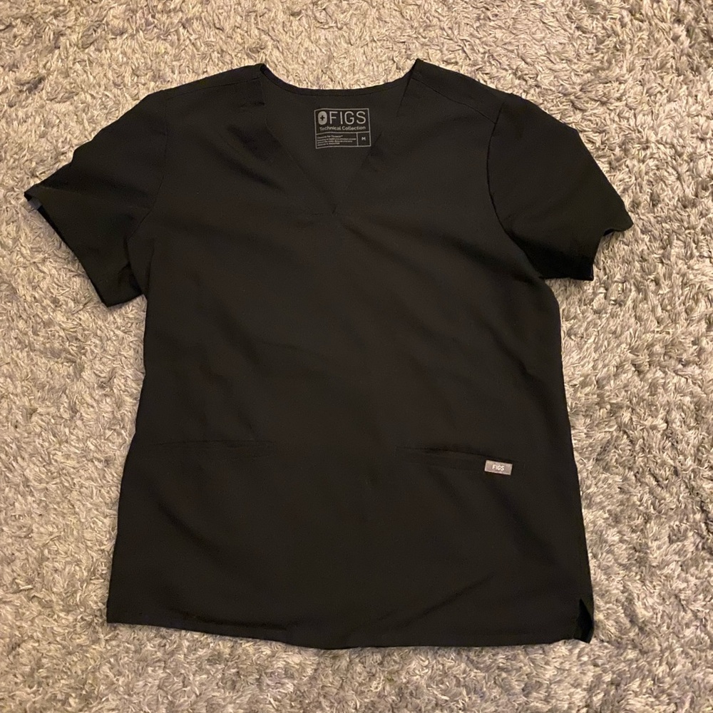 Black size medium Three Pocket Scrub Top